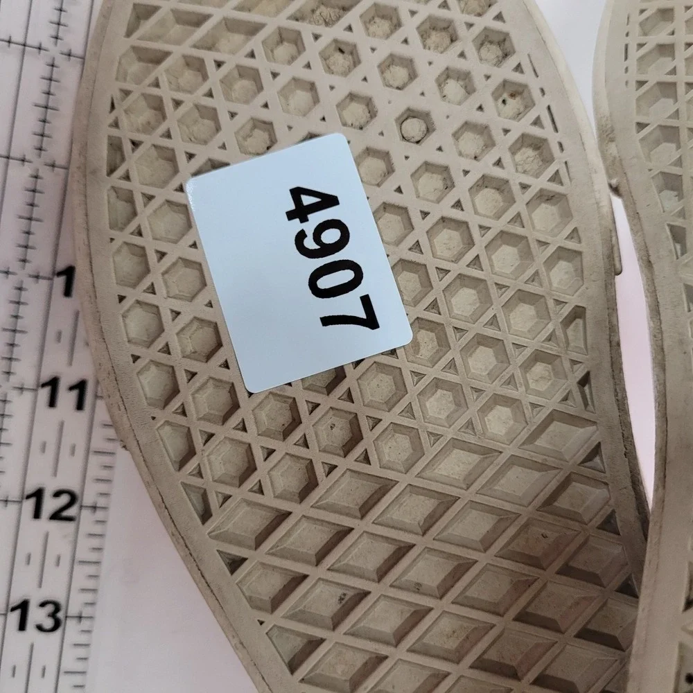 Vans Classic Slip On Custom Pink Drip White Canvas Skate Shoes Womens‎ 8.5 Men 7